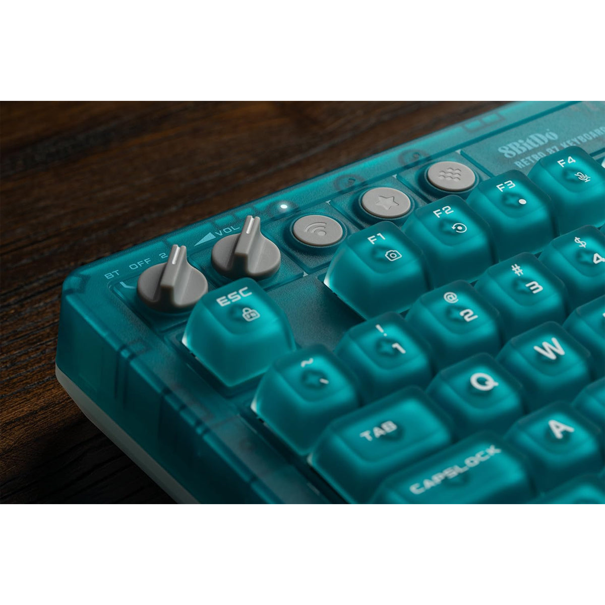 8Bitdo Retro 87 Mechanical Keyboard (Clear Blue) (85HD) | Datablitz