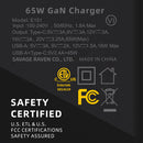 Skull & Co. GaN 65W Ultra Slim AC Adapter