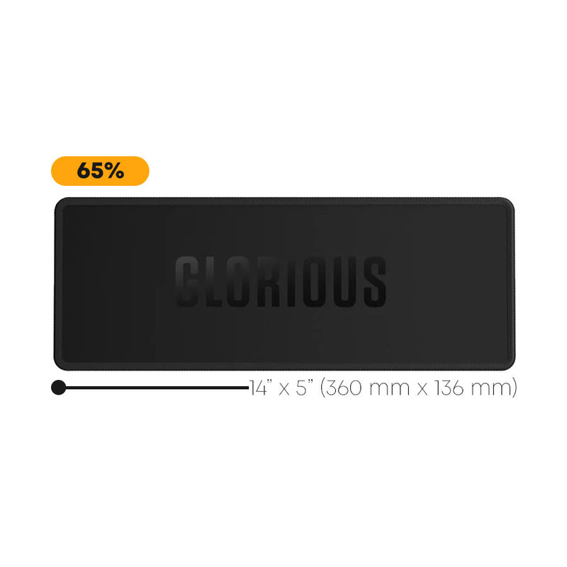 Glorious Keyboard Mat Stitched (Black) | DataBlitz