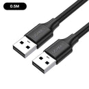UGreen USB 2.0 A Male To Male Cable (Black) (0.5m, 1.5m, 2m)