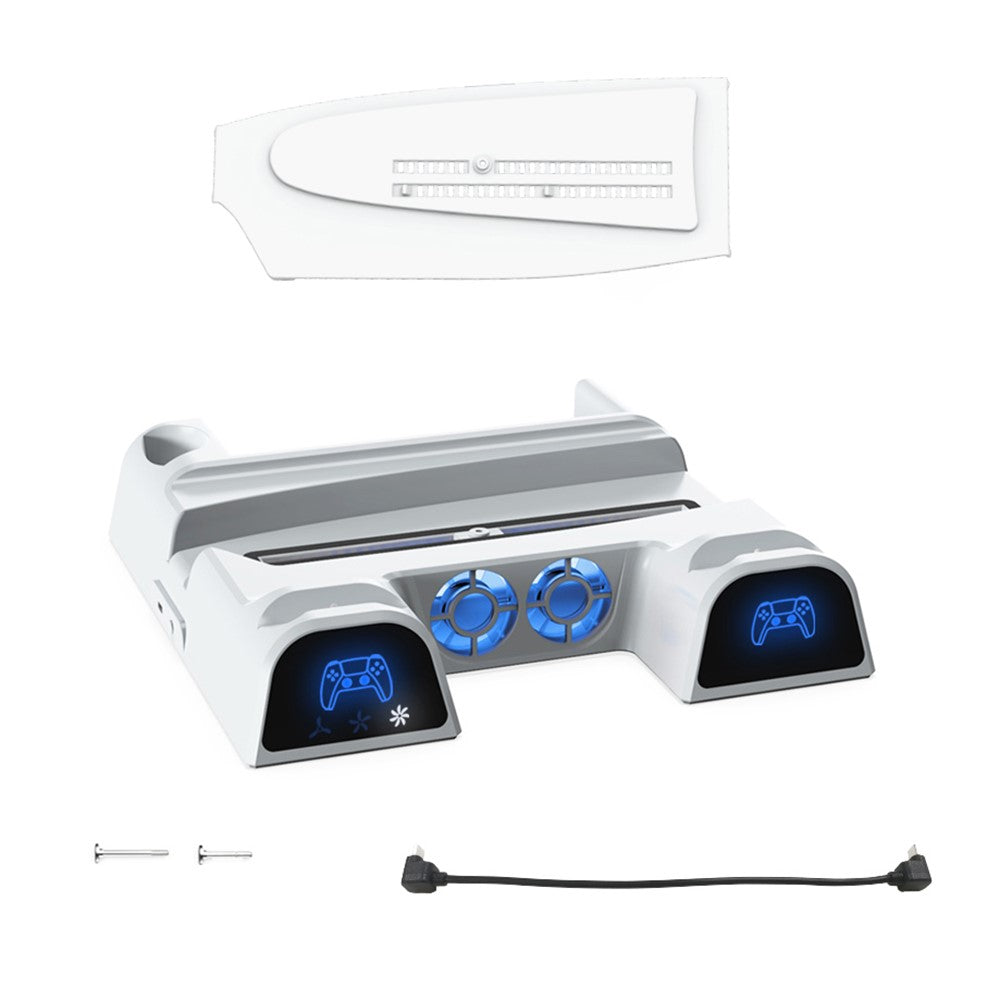 Dobe Multifunctional Cooling Charging Dock for PS5 / PS5 Slim / PS5 Pro (White) TP5-3532D