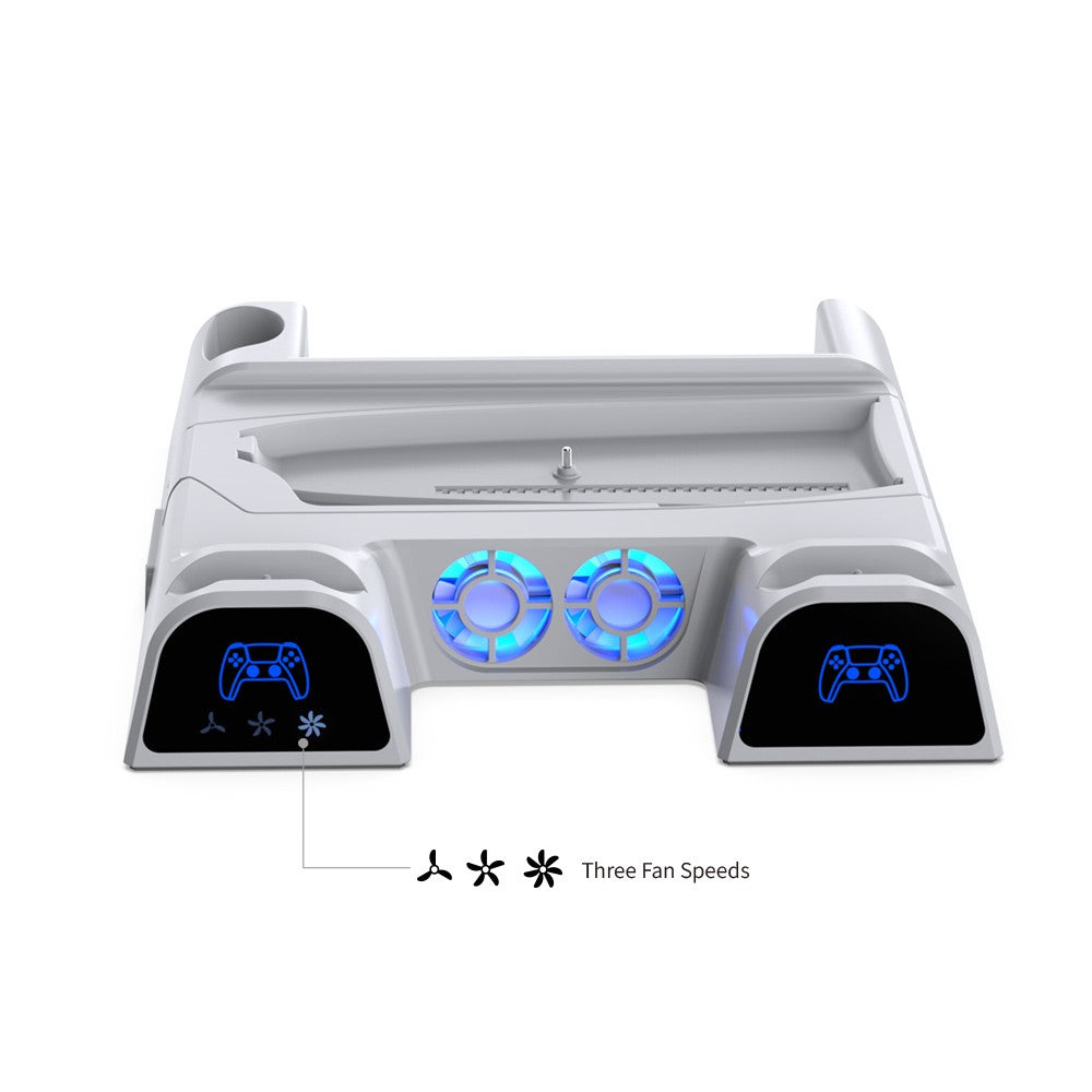 Dobe Multifunctional Cooling Charging Dock for PS5 / PS5 Slim / PS5 Pro (White) TP5-3532D