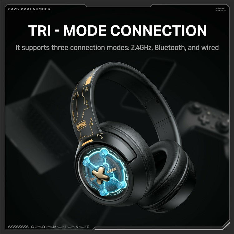 Onikuma GT802 Space Capsule Design Tri-Mode Wireless Headphone