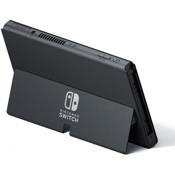Nintendo Switch Console With White Joycon (OLED Model) + NSW DOBE Glass Film For N-S Oled (TNS-1156) Bundle