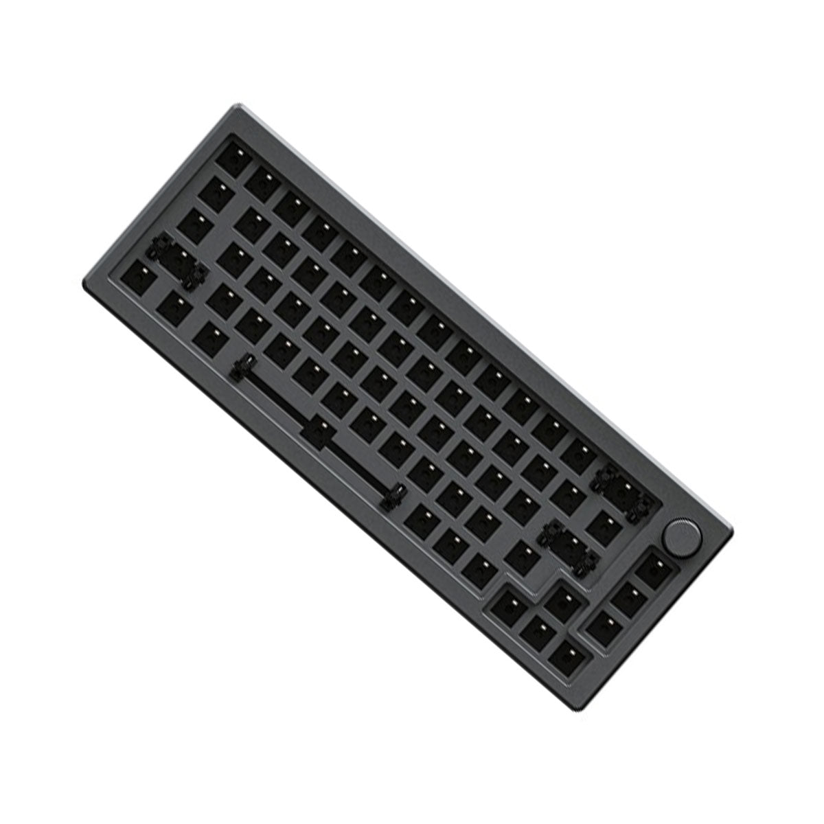 AKKO MOD008 RGB Hot-Swappable Mechanical Keyboard DIY Kit With Gasket Mount Structure (Space Gray)