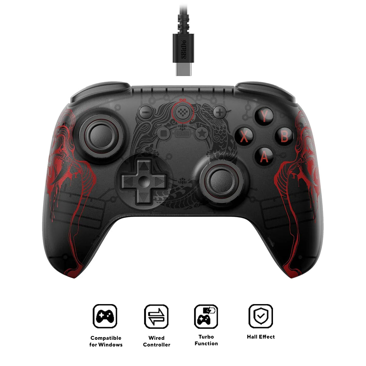 8Bitdo Ultimate 2C Wired Controller for Windows/ Android (Black Myth: Wukong) (82CD)