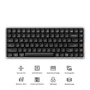 Lofree Flow 84 Keys Dual Mode Low Profile Mechanical Keyboard (Black)