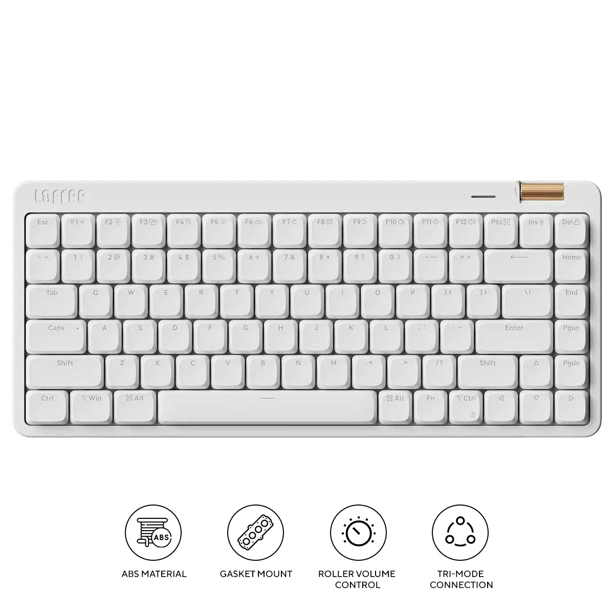 Lofree Flow Lite 84 Keys Triple Mode Low Profile Mechanical Keyboard (White)