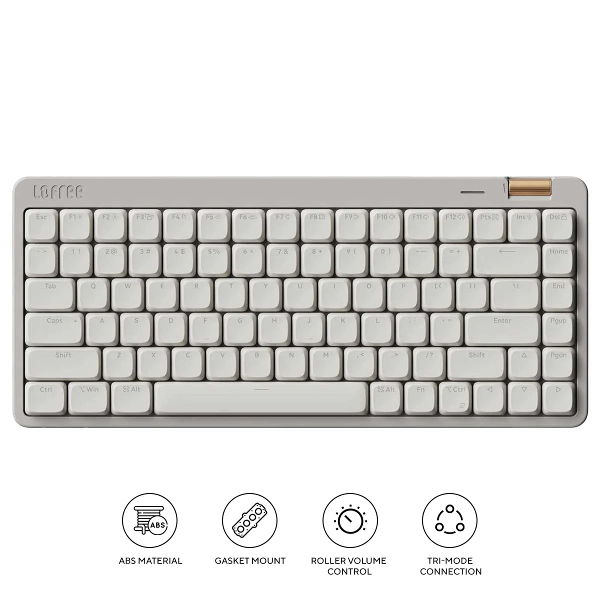 Lofree Flow Lite 84 Keys Triple Mode Low Profile Mechanical Keyboard (Grey)