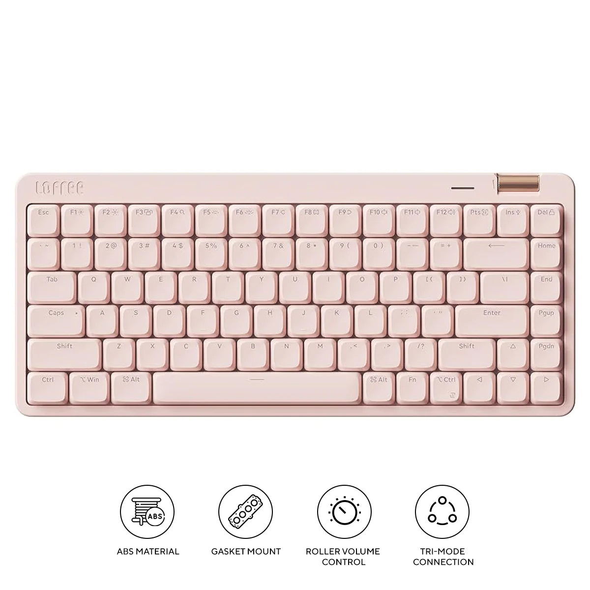 Lofree Flow Lite 84 Keys Triple Mode Low Profile Mechanical Keyboard (Pink)