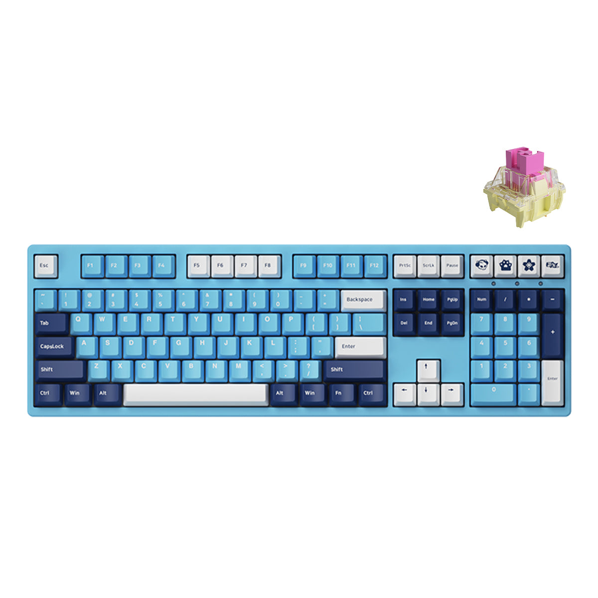 Akko Mirror Of The Sky 3108DS Mechanical Keyboard (TTC Gold Pink)