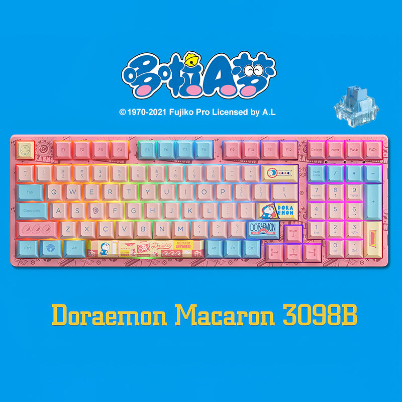 Akko Doraemon Macaron 3098B Multi-Modes RGB Hot-Swappable Mechanical Keyboard