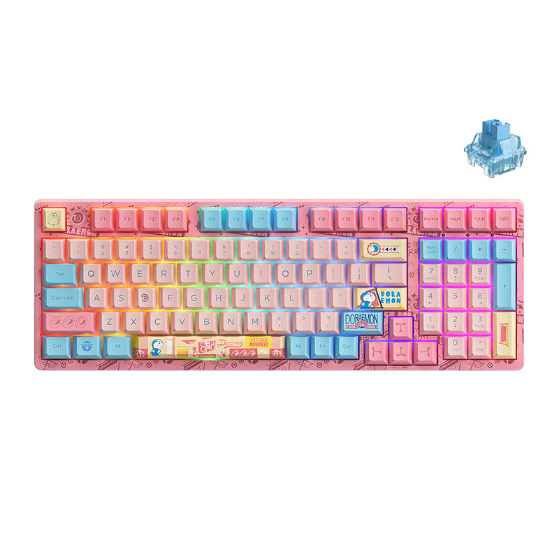 Akko Doraemon Macaron 3098B Multi-Modes RGB Hot-Swappable Mechanical Keyboard