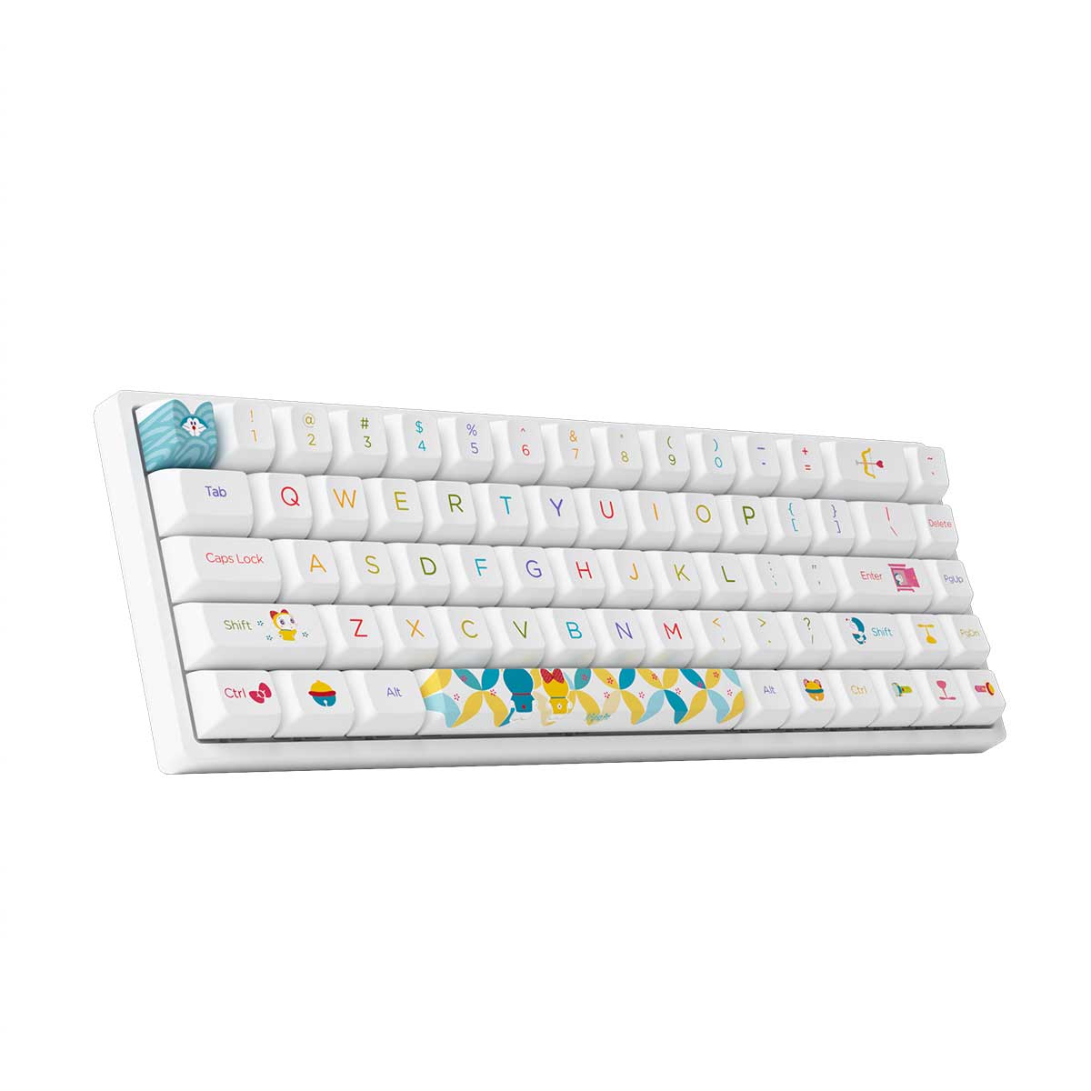 Akko Doraemon Rainbow 3068B Multi-Modes RGB Hot-Swappable Mechanical Keyboard (Akko CS Jelly Purple)