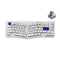 AKKO ACR Pro Alice Plus Spray Painted Acrylic White Pre-Assembled Version RGB Mechanical Keyboard Hot-Swappable Gasket Mount (AKKO Silver Switches)