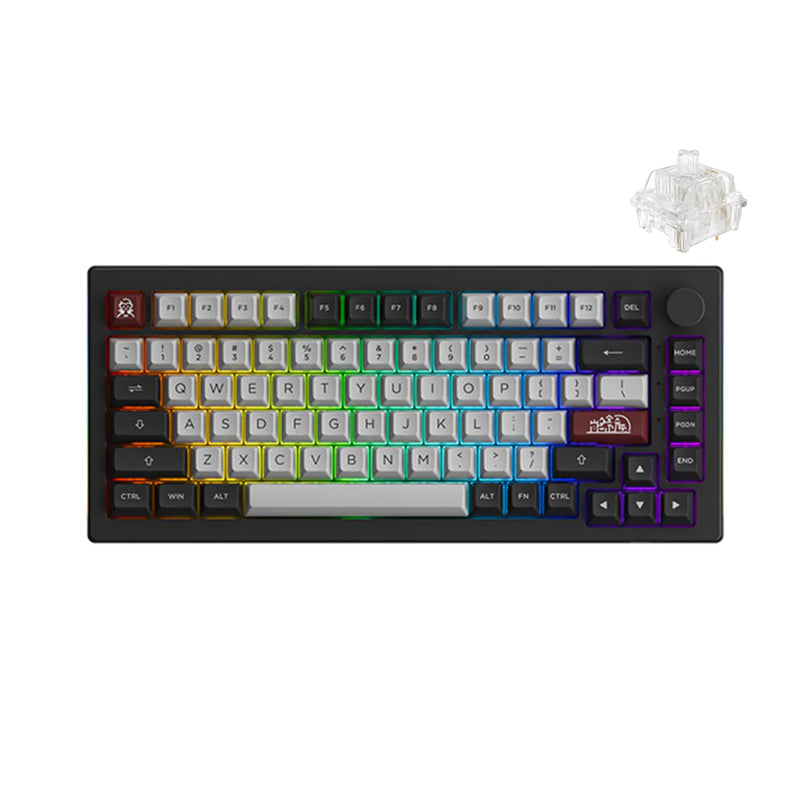 Akko Dracula Castle 5075B Plus Multi-Modes RGB Mechanical Keyboard (Crystal)