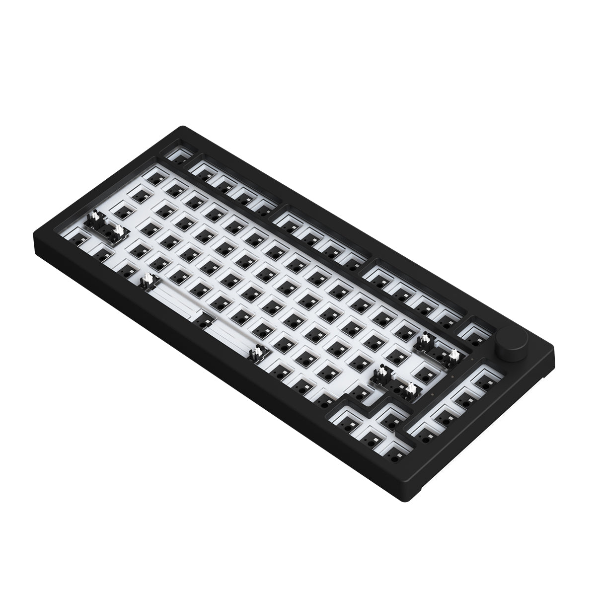 Akko 5075S VIA Barebone Custom Hot-Swappable Mechanical Keyboard DIY Kit Gasket Mount (Dark Night)