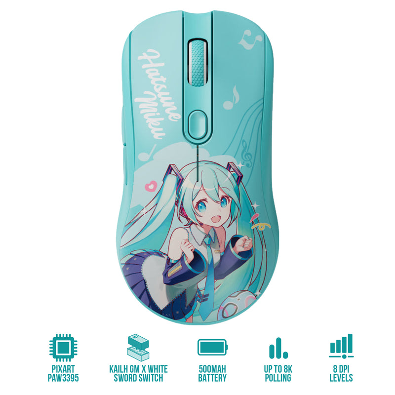 Akko AG ONE 8K Wireless Tri-Mode Gaming Mouse (Hatsune Miku)