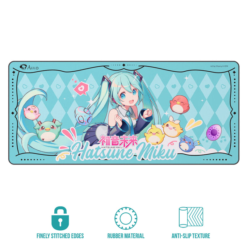 Akko Hatsune Miku Mouse Pad (900x400mm)