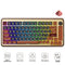 Akko MU02 Autumn Walnut Wood Case Multi-Mode RGB Hot-Swappable Mechanical Keyboard (Akko Rosewood Switch)