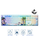 Akko Team Blue Rain 5108B Plus Multi-Mode RGB Hot-Swappable Mechanical Keyboard (Akko V3 Piano Pro Switch)