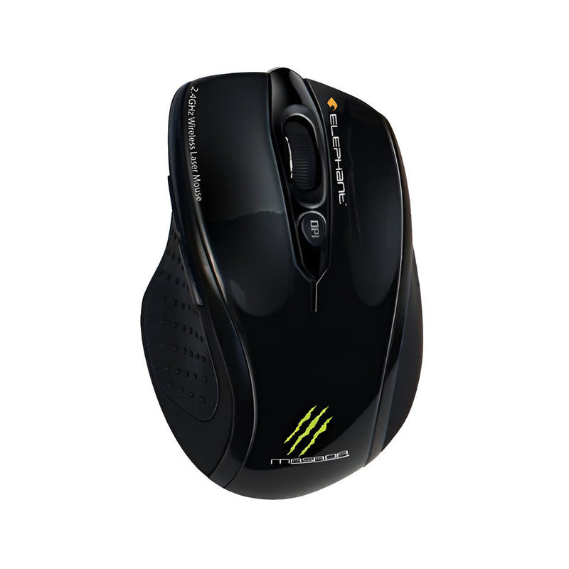 Elephant Wireless Laser Mouse 2.4GHZ Masada BLK