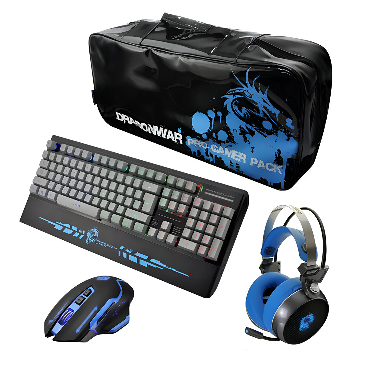 Dragonwar 4 In 1 Gaming Pack (G-PGP-001-Blue)
