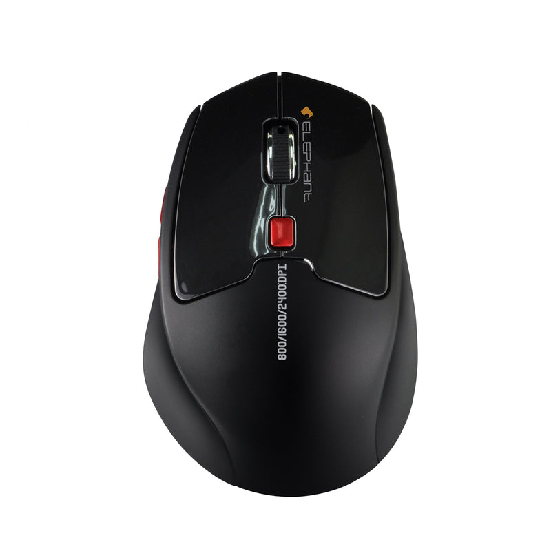 Elephant 2.4G Rechargeable Wireless Mouse (ELE-M523-Black)