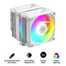 ID-Cooling Frozn A620 Pro SE ARGB Twin Tower CPU Cooler with 2x120mm PWM Fan (White)