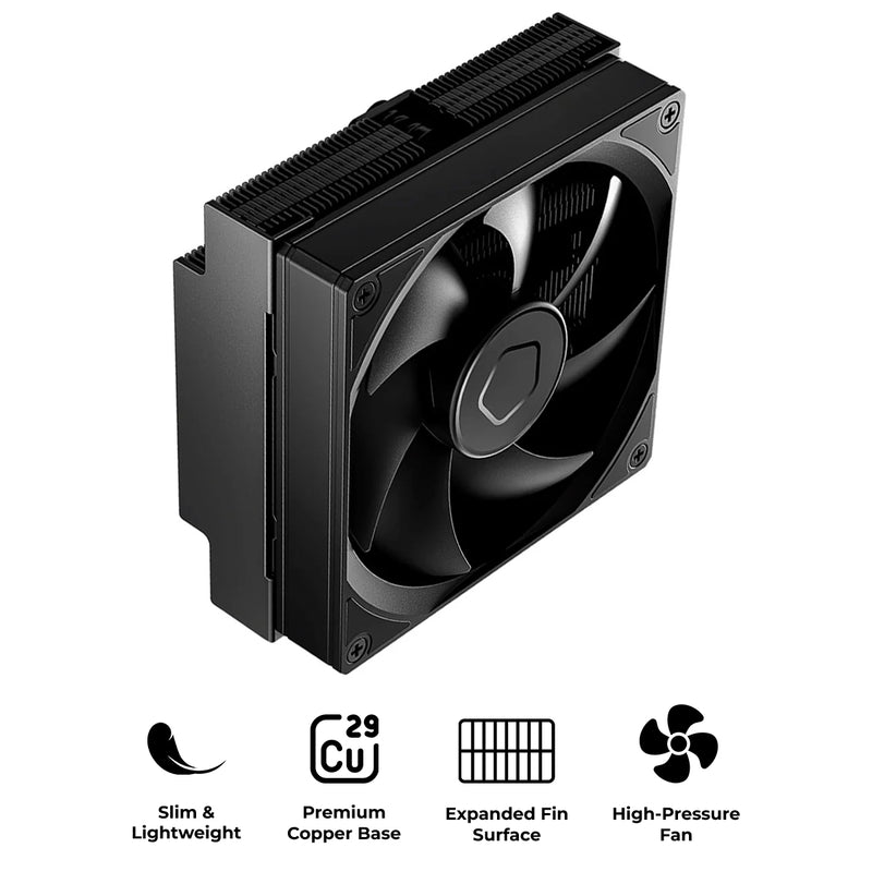 ID-Cooling IS-47-XT V2 47mm Low Profile CPU Air Cooler (Black)