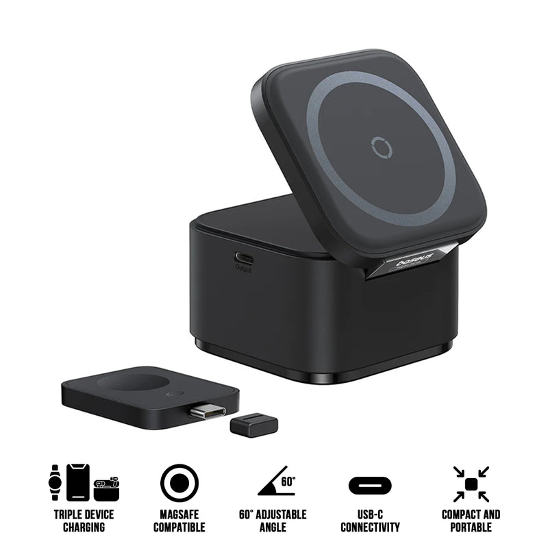 Baseus MagPro 3-in-1 Magnetic Wireless Charger Includes MagPro Magnetic