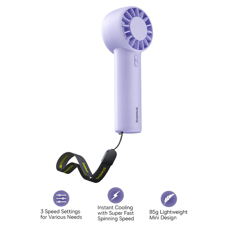 Baseus GoTrip DT1 Mini Turbine Handheld Fan (Nebula Purple) (C10272300511-00)