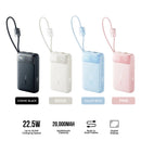 Baseus EnerFill FC11 Digital Display Power Bank with Dual Built-in Cables 20000mAh