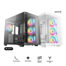 DeepCool CG530U 4F Panoramic Curved Glass Dual Chamber ATX PC Case 