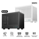 Deepcool CH160 MESH Mini-ITX Ultra Portable High Flow PC Case (Black, White)