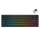 ROYAL KLUDGE G68 TRI-MODE RGB 68 KEYS HOT SWAPPABLE MECHANICAL KEYBOARD BLACK (BROWN SWITCH) - DataBlitz