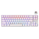 Royal Kludge RK68PLUS RK871 Tri-Mode RGB 68 Keys Hot Swappable Mechanical Keyboard White (Brown Switch)