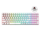 ROYAL KLUDGE RK100 TRI-MODE RGB 100 KEYS HOT SWAPPABLE MECHANICAL KEYBOARD WHITE (BROWN SWITCH) - DataBlitz