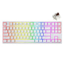 ROYAL KLUDGE RK87 TRI-MODE RGB 87 KEYS HOT SWAPPABLE MECHANICAL KEYBOARD WHITE (BROWN SWITCH) - DataBlitz