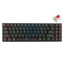 ROYAL KLUDGE RK71 Tri-Mode RGB 71 Keys Hot Swappable Mechanical Keyboard Black (Red Switch) - DataBlitz