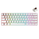 Royal Kludge RK61 Pro Dual-Mode RGB 61 Keys Hot Swappable Mechanical Keyboard Silver/White (Brown Switch)