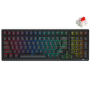 ROYAL KLUDGE RK98 TRI-MODE RGB 100 Keys Hot Swappable Mechanical Keyboard Black (Red Switch) - DataBlitz