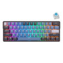 Royal Kludge RK61PLUS Tri-Mode RGB 61 Keys Hot Swappable Mechanical Keyboard Black (Blue Switch) - DataBlitz