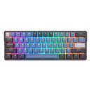 Royal Kludge RK61plus Tri-Mode RGB 61 Keys Hot Swappable Mechanical Keyboard Black (Sky Cyan Switch)