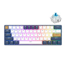 Royal Kludge RK61 Plus Tri-Mode RGB 61-Keys Hot-Swappable Mechanical Keyboard Klein Blue