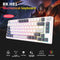 Royal Kludge RK-H81 Tri-Mode RGB 81 Keys Hot Swappable Mechanical Keyboard White Night (Sky Cyan Switch)