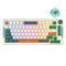 Royal Kludge RK-H81 Tri-Mode RGB 81 Keys Hot Swappable Mechanical Keyboard Time Machine (Sky Cyan Switch)