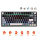Royal Kludge RK-M75 Tri-Mode RGB 81 Keys Hot-Swappable Mechanical Keyboard Phantom