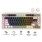 Royal Kludge RK L75 Tri-Mode RGB 85 Keys Hot-Swappable Mechanical Keyboard Mocha Grey