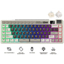 Royal Kludge RK M70 Tri-Mode RGB 73 Keys Hot-Swappable Mechanical Keyboard Mocha Grey